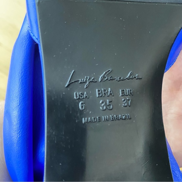 Royal Blue leather flats size 6.5 - Picture 6 of 6